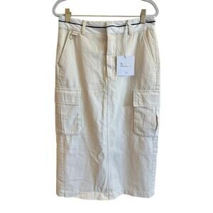 Pistola Elda Cargo Skirt Eggshell White Size 26 NWT